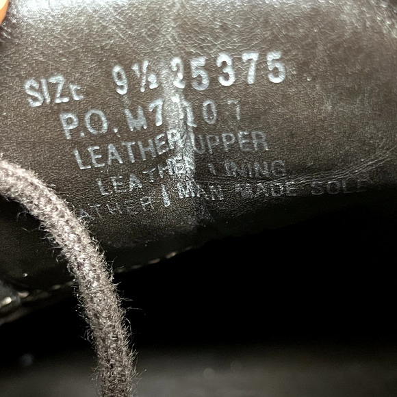 KENNETH COLE Made in Italy New York Brown Leather Square Toe Men Shoes Size 9.5 - Picture 8 of 11